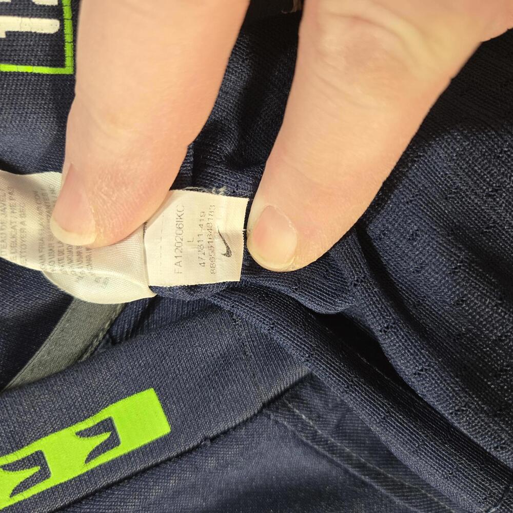 Russell Wilson Seahawks Jersey L Blue Nike On Field #3 Stitched Football - Picture 5 of 7